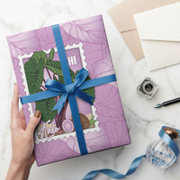 Aloha Hawaii Kalo Wrapping Paper Hawaiian Taro Leaves Stylized Stamp LT14 - Polynesian Pride