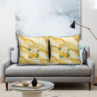 Aloha Hawaii Puakenikeni Pillow Cover Hawaiian Lei Palaka Motifs Stylized Stamp LT14 - Polynesian Pride