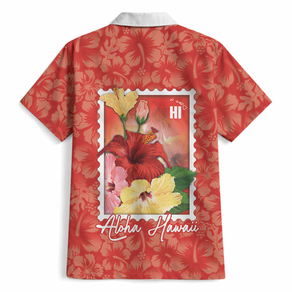 Aloha Hawaii Pua Aloalo Hawaiian Shirt Hawaiian Hibiscus Flowers Stylized Stamp LT14 - Polynesian Pride