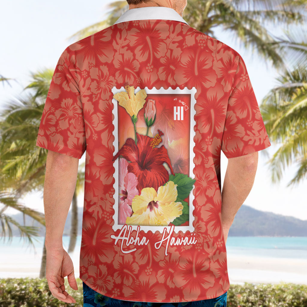 Aloha Hawaii Pua Aloalo Hawaiian Shirt Hawaiian Hibiscus Flowers Stylized Stamp LT14 - Polynesian Pride