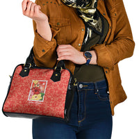 Aloha Hawaii Pua Aloalo Shoulder Handbag Hawaiian Hibiscus Flowers Stylized Stamp LT14 - Polynesian Pride