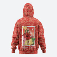 Aloha Hawaii Pua Aloalo Zip Hoodie Hawaiian Hibiscus Flowers Stylized Stamp LT14 - Polynesian Pride