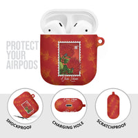 Aloha Hawaii Ohia Lehua AirPods Case Hawaiian Lei Stylized Stamp LT14 - Polynesian Pride