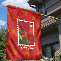 Aloha Hawaii Ohia Lehua Garden Flag Hawaiian Lei Stylized Stamp LT14 - Polynesian Pride