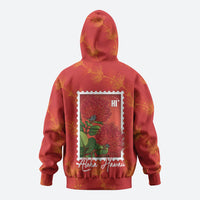 Aloha Hawaii Ohia Lehua Hoodie Hawaiian Lei Stylized Stamp LT14 - Polynesian Pride