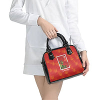 Aloha Hawaii Ohia Lehua Shoulder Handbag Hawaiian Lei Stylized Stamp LT14 - Polynesian Pride