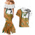 Custom Fiji And Australia Rugby Couples Matching Mermaid Dress and Hawaiian Shirt Fijian Palm Tree Mix Aussie Kangaroo