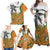 Custom Fiji And Australia Rugby Family Matching Off Shoulder Maxi Dress and Hawaiian Shirt Fijian Palm Tree Mix Aussie Kangaroo