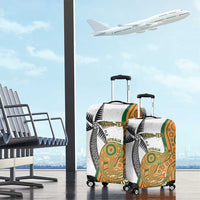 Custom Fiji And Australia Rugby Luggage Cover Fijian Palm Tree Mix Aussie Kangaroo