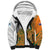 Custom Fiji And Australia Rugby Sherpa Hoodie Fijian Palm Tree Mix Aussie Kangaroo