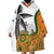 Custom Fiji And Australia Rugby Wearable Blanket Hoodie Fijian Palm Tree Mix Aussie Kangaroo