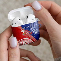 Tonga and Samoa Rugby Custom AirPods Case Ikale Tahi Manu Samoa Together - Polynesian Pride