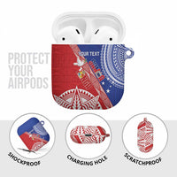 Tonga and Samoa Rugby Custom AirPods Case Ikale Tahi Manu Samoa Together - Polynesian Pride