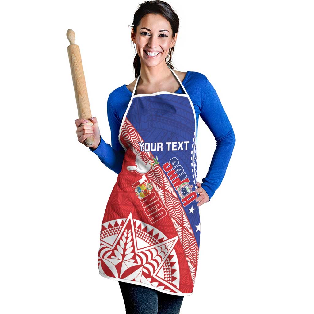 Tonga and Samoa Rugby Custom Apron Ikale Tahi Manu Samoa Together - Polynesian Pride