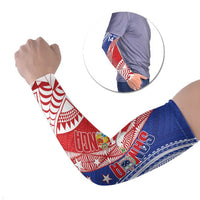 Tonga and Samoa Rugby Custom Arm Sleeves Ikale Tahi Manu Samoa Together - Polynesian Pride