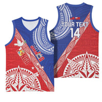 Tonga and Samoa Rugby Custom Basketball Jersey Ikale Tahi Manu Samoa Together LT14 - Polynesian Pride