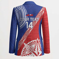 Tonga and Samoa Rugby Custom Blazer Ikale Tahi Manu Samoa Together LT14 - Polynesian Pride