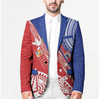 Tonga and Samoa Rugby Custom Blazer Ikale Tahi Manu Samoa Together LT14 - Polynesian Pride