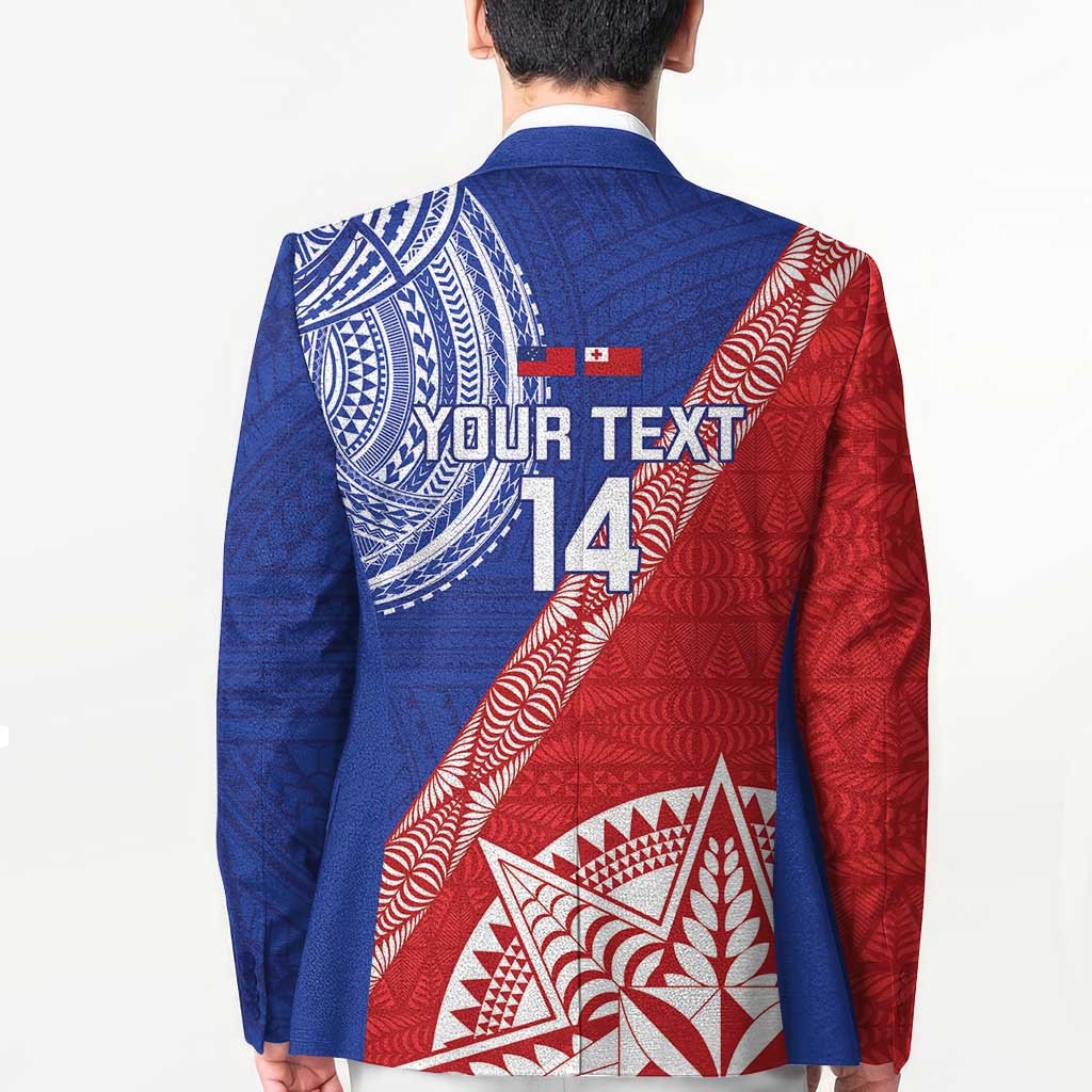 Tonga and Samoa Rugby Custom Blazer Ikale Tahi Manu Samoa Together LT14 - Polynesian Pride