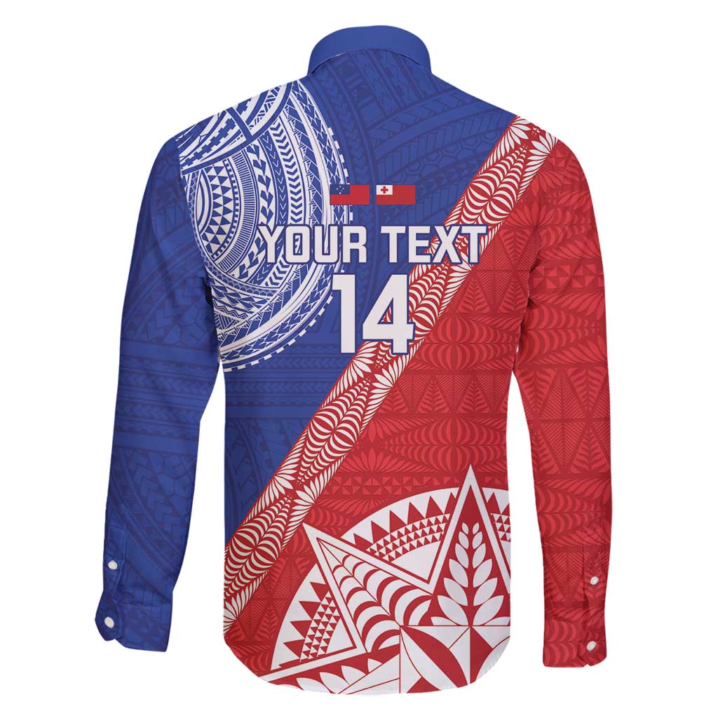 Tonga and Samoa Rugby Custom Family Matching Off Shoulder Short Dress and Hawaiian Shirt Ikale Tahi Manu Samoa Together - Polynesian Pride