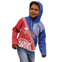 Tonga and Samoa Rugby Custom Kid Hoodie Ikale Tahi Manu Samoa Together - Polynesian Pride
