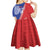 Tonga and Samoa Rugby Custom Kid Short Sleeve Dress Ikale Tahi Manu Samoa Together - Polynesian Pride