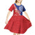Tonga and Samoa Rugby Custom Kid Short Sleeve Dress Ikale Tahi Manu Samoa Together - Polynesian Pride