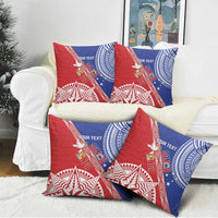 Tonga and Samoa Rugby Custom Pillow Cover Ikale Tahi Manu Samoa Together LT14 - Polynesian Pride