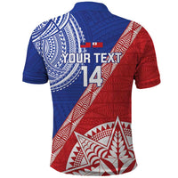 Tonga and Samoa Rugby Custom Polo Shirt Ikale Tahi Manu Samoa Together LT14 - Polynesian Pride