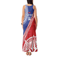 Tonga and Samoa Rugby Custom Tank Maxi Dress Ikale Tahi Manu Samoa Together LT14 - Polynesian Pride
