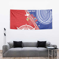 Tonga and Samoa Rugby Custom Tapestry Ikale Tahi Manu Samoa Together LT14 - Polynesian Pride
