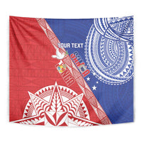 Tonga and Samoa Rugby Custom Tapestry Ikale Tahi Manu Samoa Together LT14 - Polynesian Pride