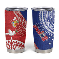 Tonga and Samoa Rugby Tumbler Cup Ikale Tahi Manu Samoa Together - Polynesian Pride