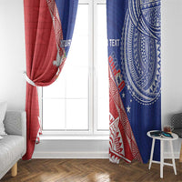 Tonga and Samoa Rugby Custom Window Curtain Ikale Tahi Manu Samoa Together LT14 - Polynesian Pride