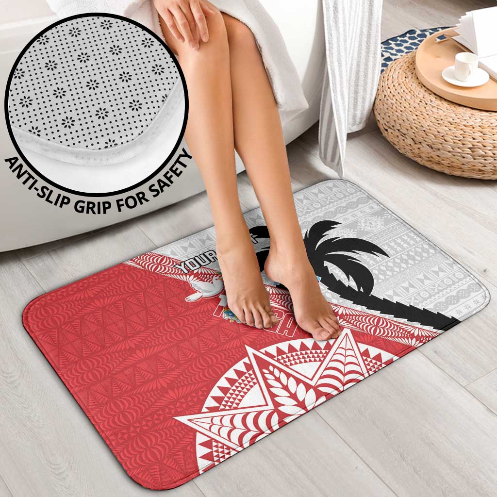 Fiji and Tonga Rugby Custom Bathroom Set Flying Fijians Ikale Tahi Together Pacific - Polynesian Pride