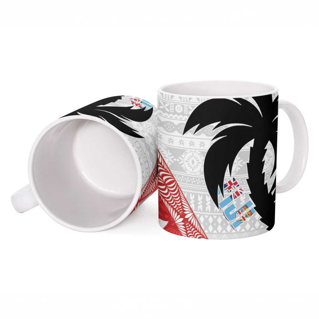 Fiji and Tonga Rugby Ceramic Mug Flying Fijians Ikale Tahi Together Pacific - Polynesian Pride