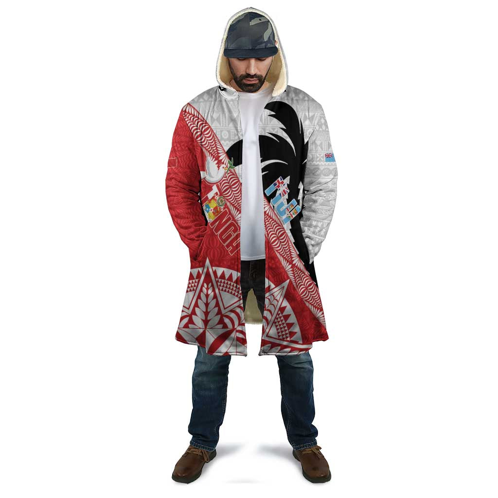 Fiji and Tonga Rugby Custom Cloak Flying Fijians Ikale Tahi Together Pacific - Polynesian Pride