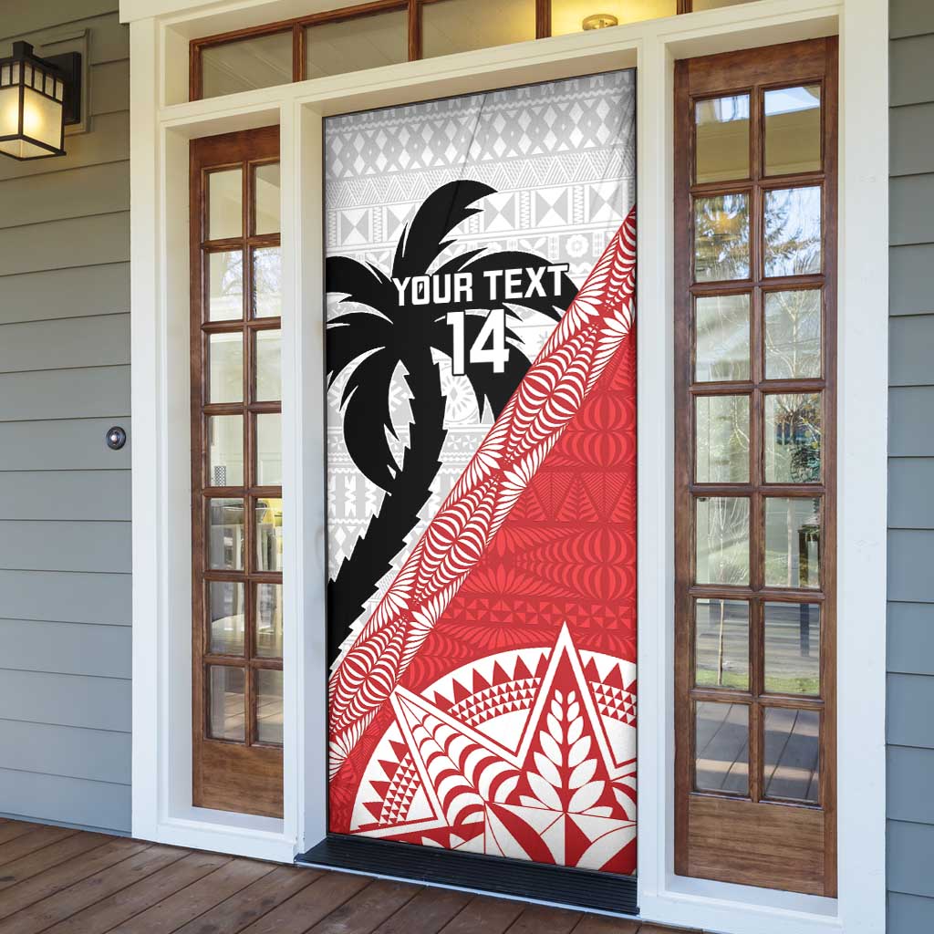 Fiji and Tonga Rugby Custom Door Cover Flying Fijians Ikale Tahi Together Pacific - Polynesian Pride