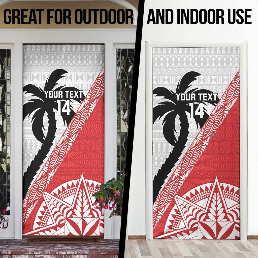 Fiji and Tonga Rugby Custom Door Cover Flying Fijians Ikale Tahi Together Pacific - Polynesian Pride