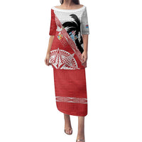 Fiji and Tonga Rugby Custom Family Matching Puletasi and Hawaiian Shirt Flying Fijians Ikale Tahi Together Pacific - Polynesian Pride