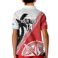 Fiji and Tonga Rugby Custom Kid Polo Shirt Flying Fijians Ikale Tahi Together Pacific LT14 - Polynesian Pride