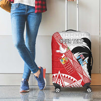 Fiji and Tonga Rugby Custom Luggage Cover Flying Fijians Ikale Tahi Together Pacific LT14 - Polynesian Pride
