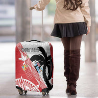 Fiji and Tonga Rugby Custom Luggage Cover Flying Fijians Ikale Tahi Together Pacific LT14 - Polynesian Pride