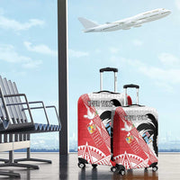 Fiji and Tonga Rugby Custom Luggage Cover Flying Fijians Ikale Tahi Together Pacific LT14 - Polynesian Pride