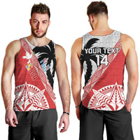 Fiji and Tonga Rugby Custom Men Tank Top Flying Fijians Ikale Tahi Together Pacific - Polynesian Pride