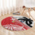 Fiji and Tonga Rugby Custom Round Carpet Flying Fijians Ikale Tahi Together Pacific - Polynesian Pride