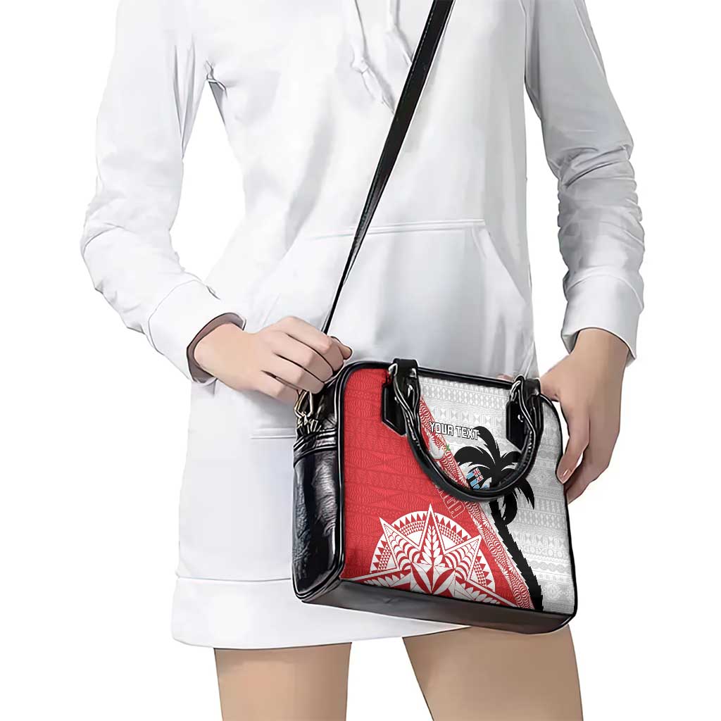 Fiji and Tonga Rugby Custom Shoulder Handbag Flying Fijians Ikale Tahi Together Pacific - Polynesian Pride