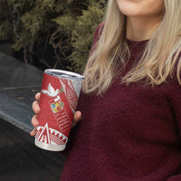 Fiji and Tonga Rugby Tumbler Cup Flying Fijians Ikale Tahi Together Pacific - Polynesian Pride