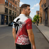 Fiji and Tonga Rugby Custom Zipper Polo Shirt Flying Fijians Ikale Tahi Together Pacific LT14 - Polynesian Pride