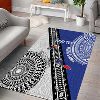 Fiji an Samoa Rugby Custom Area Rug Flying Fijians Manu Samoa Together Pacific LT14 - Polynesian Pride